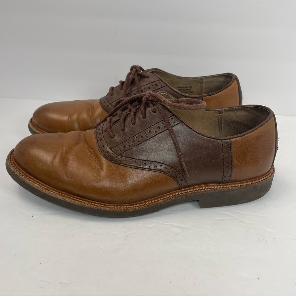 Polo Ralph Lauren Torngtn Oxford Dress Shoes 8.5D brown leather